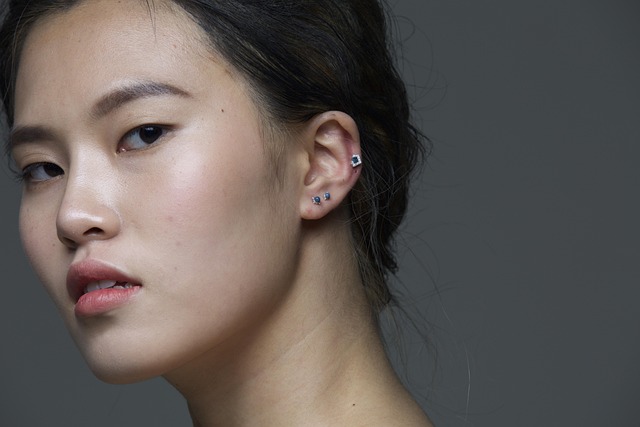 piercing marking placement closeup